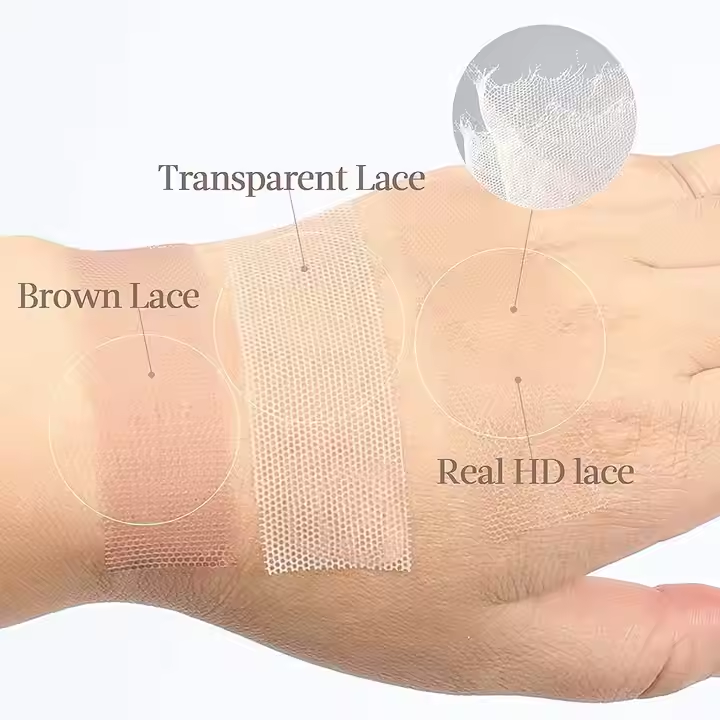 A comparison of HD lace and transparent lace .