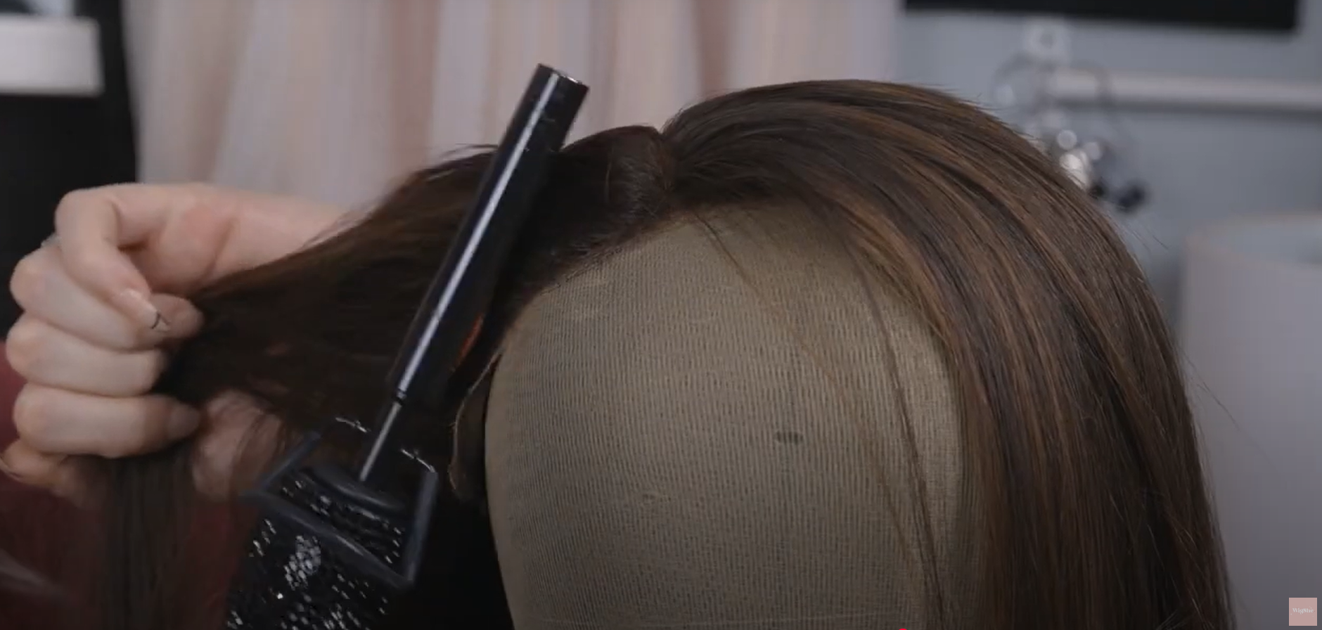 A visual guide on caring for lace front wigs.